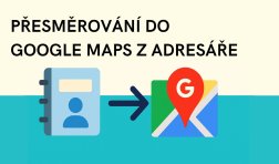 přesměrování do google maps z adresáře